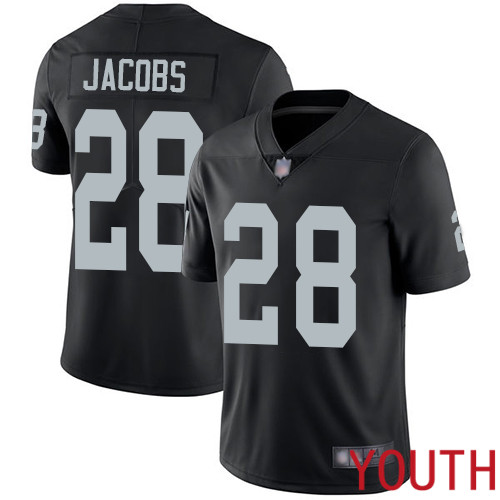 Oakland Raiders Limited Black Youth Josh Jacobs Home Jersey NFL Football 28 Vapor Untouchabl Jersey